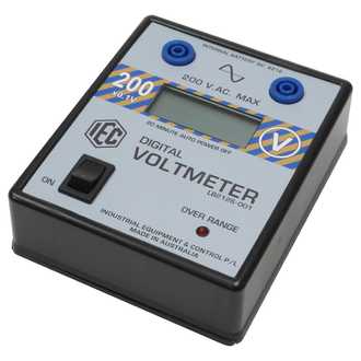 METER DIGITAL VOLTMETER LCD +/- 0-200V.AC. AUTO POWER OFF