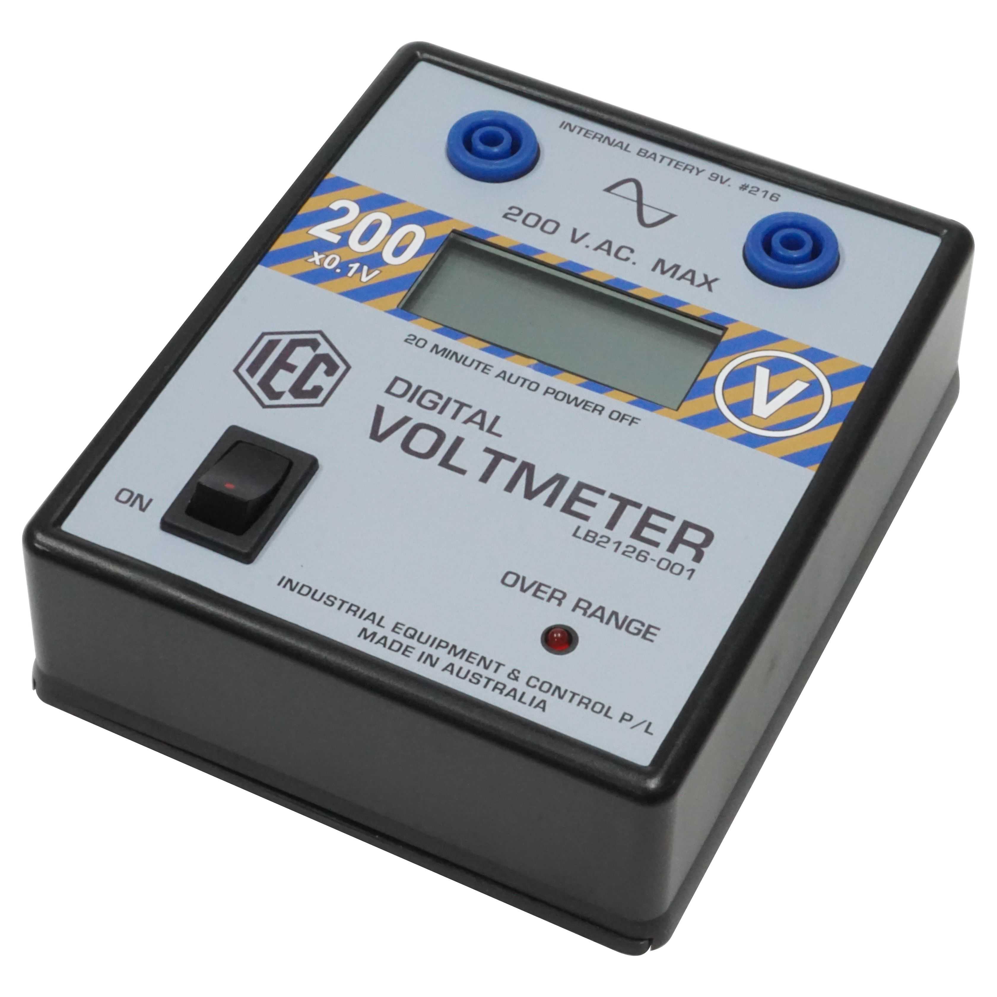 METER DIGITAL VOLTMETER LCD +/- 0-200V.AC. AUTO POWER OFF