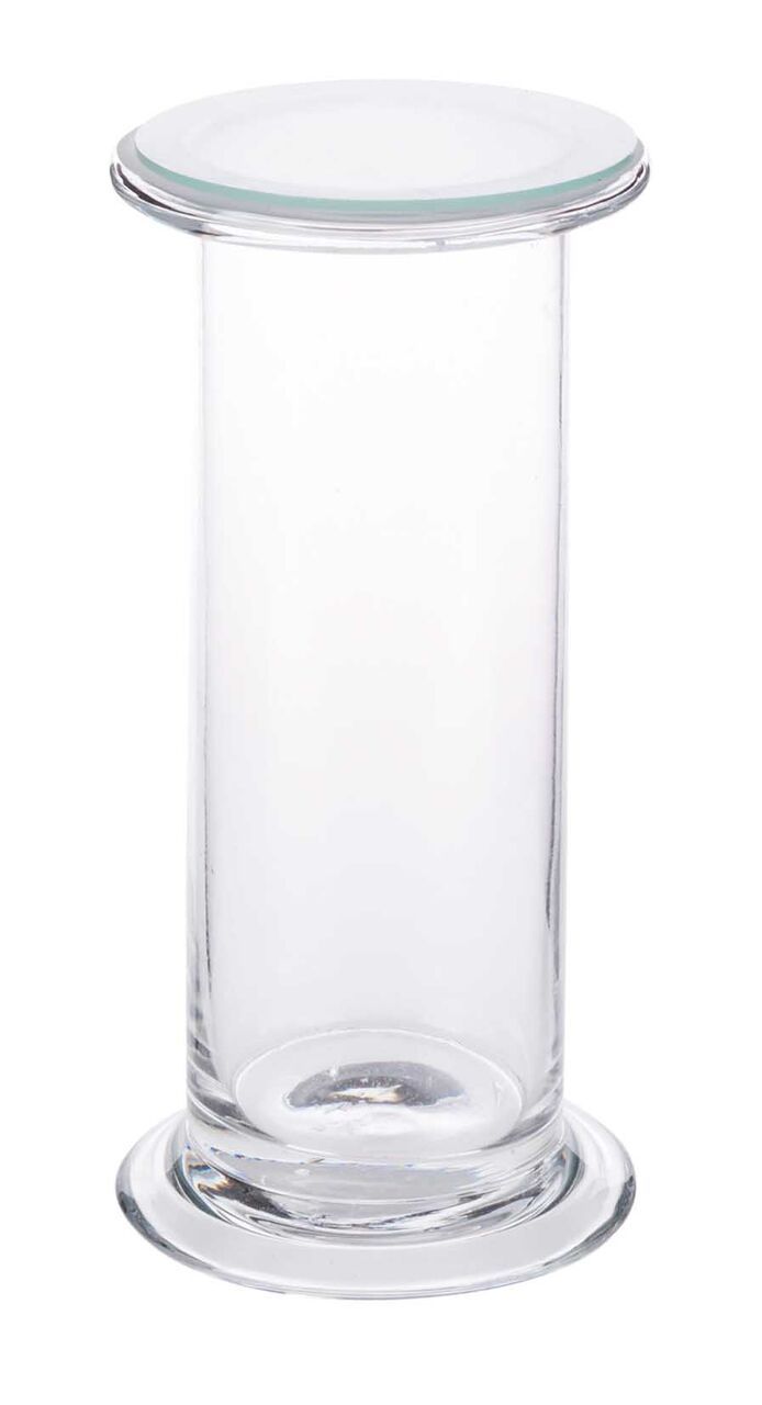 JAR GAS WITH GROUND FLANGE 20 x 5cm BOROSILICATE GLASS