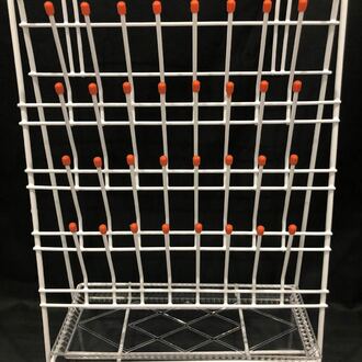 RACK DRAINING/DRYING  32 POINTS 350x480mm COATED WIRE