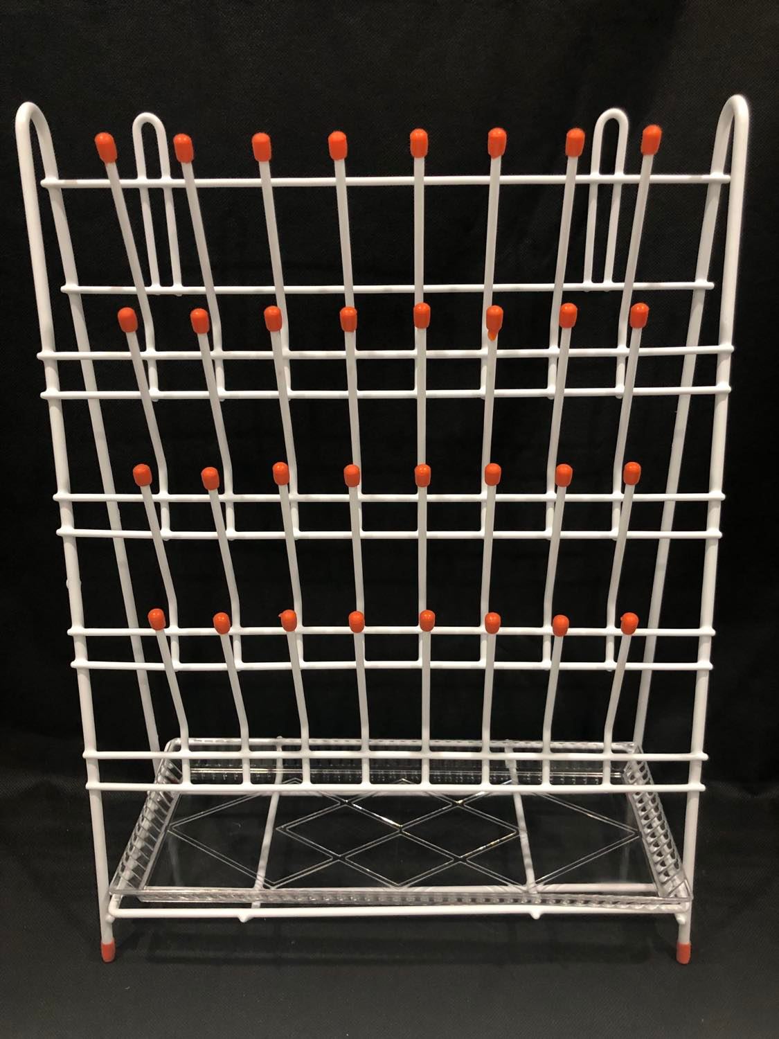 RACK DRAINING/DRYING 32 POINTS 350x480mm COATED WIRE