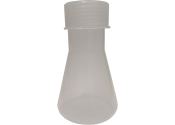 FLASK ERLENMEYER POLYPROPYLENE 500ml WITH SCREW CAP