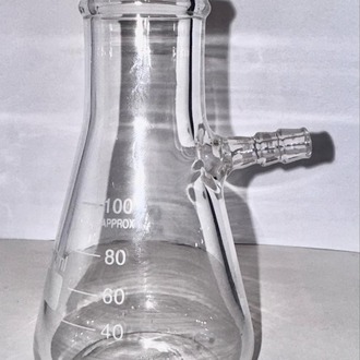 FLASK FILTER GLASS BUCHNER   100ml WITH SIDE ARM