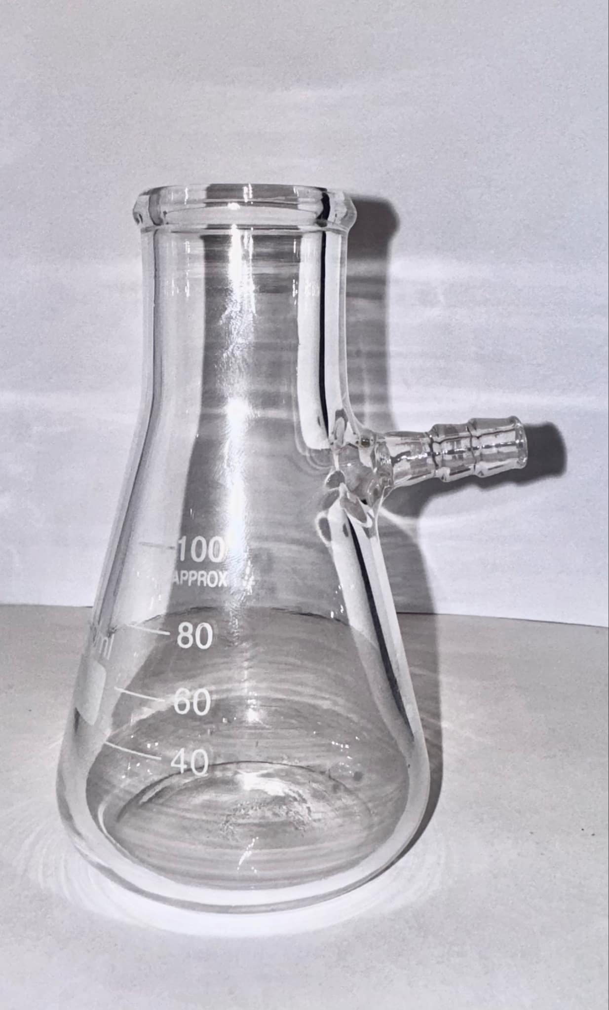 FLASK FILTER GLASS BUCHNER 100ml WITH SIDE ARM