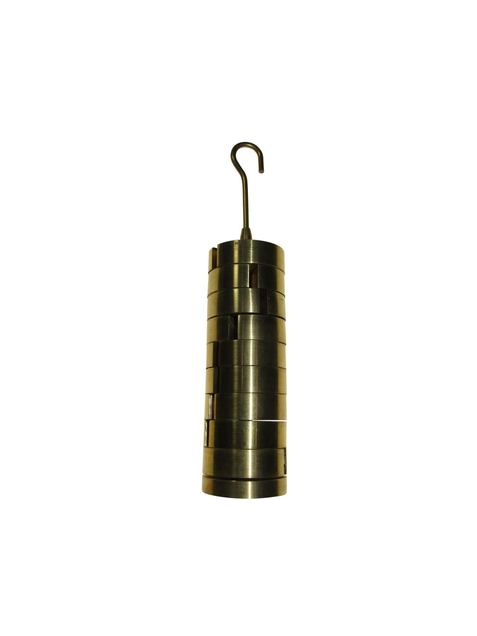 WEIGHT SET BRASS SLOTTED 9x100gm WITH 1x100gm CARRIER economy