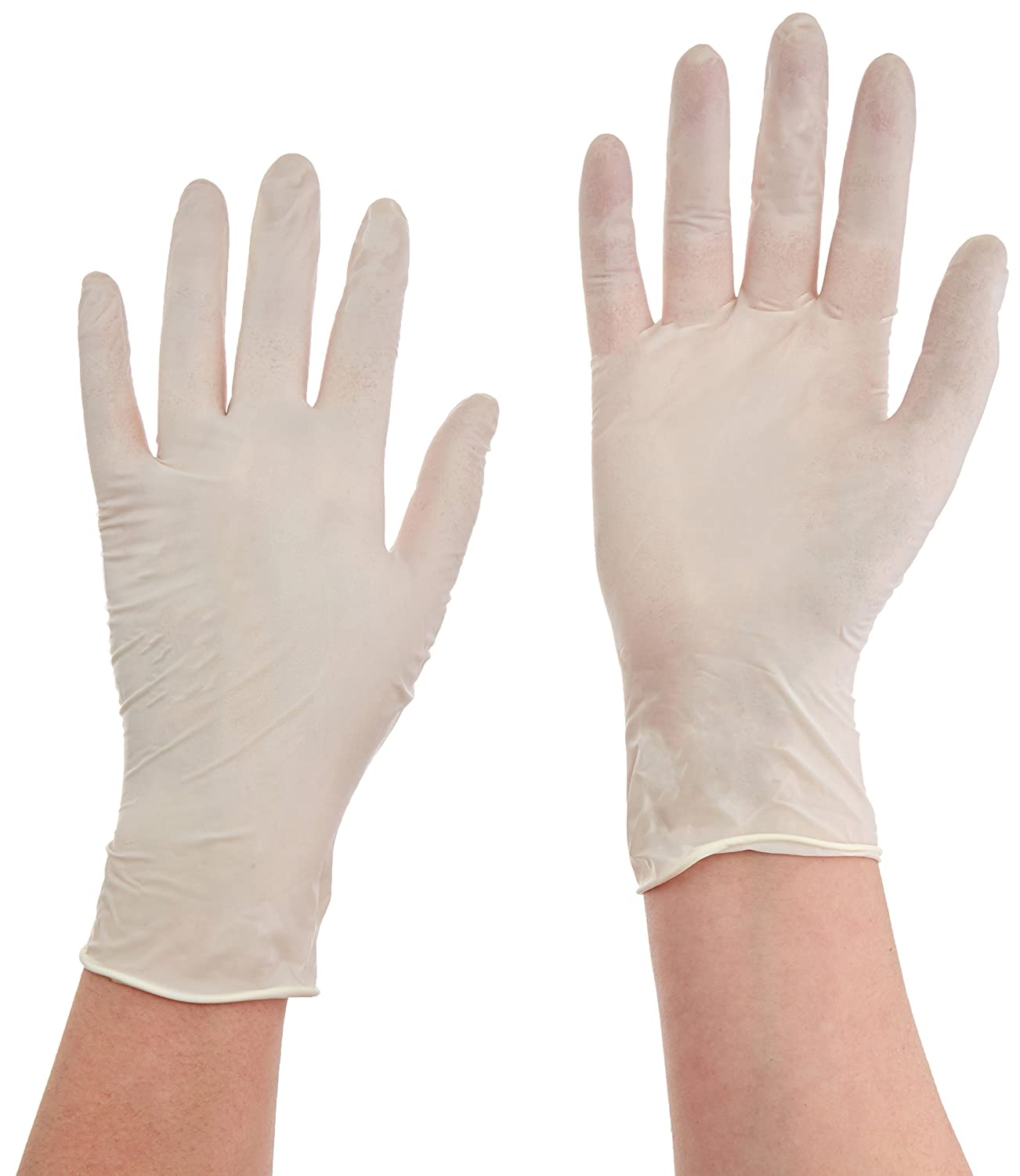 GLOVES EXAM LATEX POWDER FREE WHITE X-LARGE