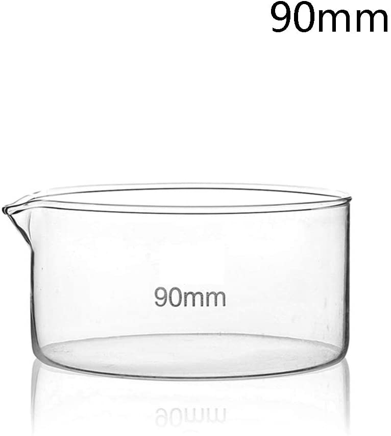 DISH CRYSTALLIZING BORO GLASS 90mm d WITH SPOUT