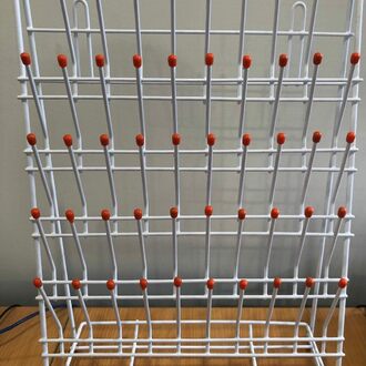 RACK DRAINING/DRYING  48 POINTS 350x530mm COATED WIRE