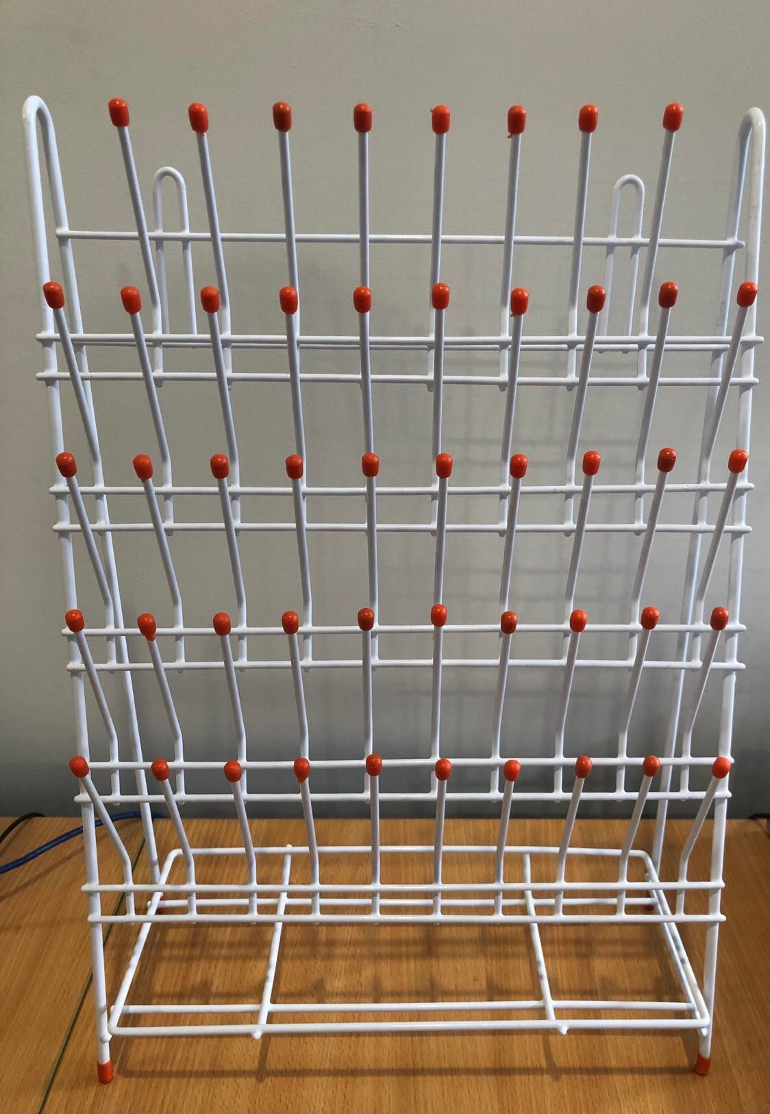 RACK DRAINING/DRYING 48 POINTS 350x530mm COATED WIRE