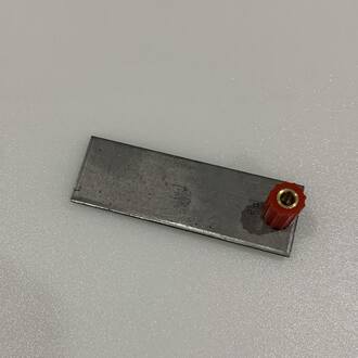 ELECTRODE IRON 75x25x3mm WITH TERMINAL