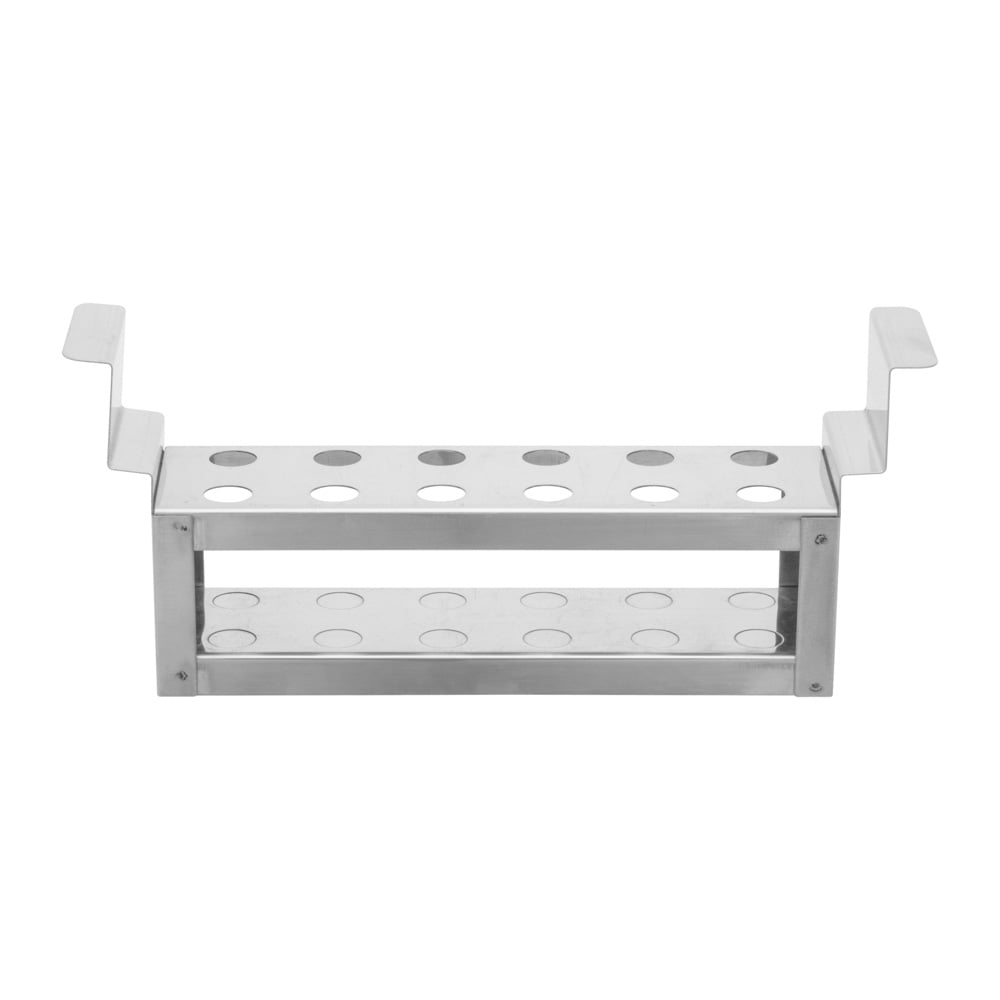 RACK TEST TUBE STAINLESS STEEL 12 PLACE 26x150 & 13x150mm TUBES