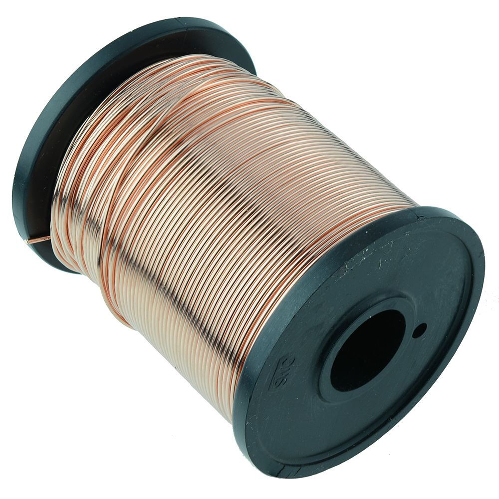 WIRE COPPER BARE 18 SWG 500GM