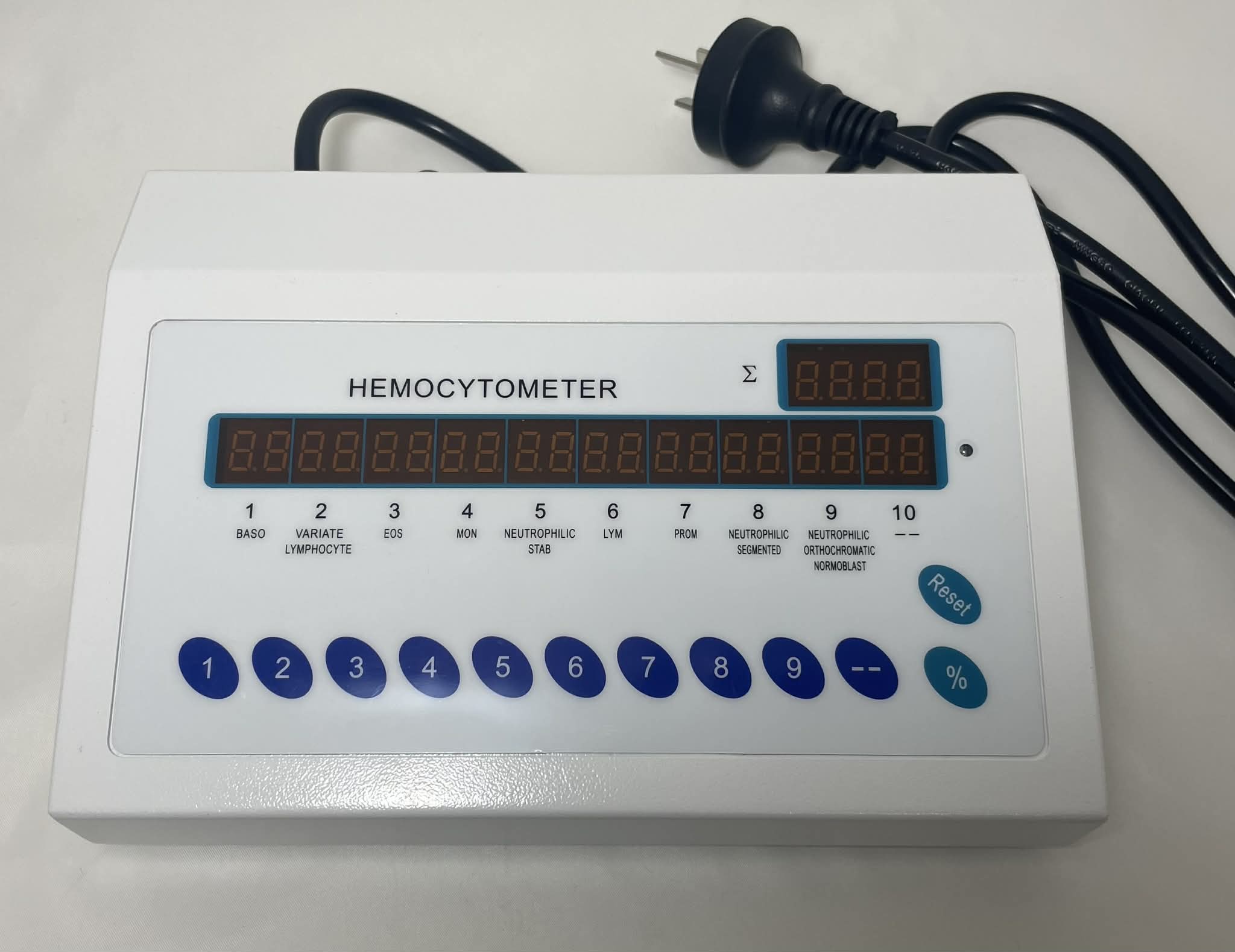 COUNTER BLOOD CELL BENCH TOP 10 KEY DIGITAL 0-99