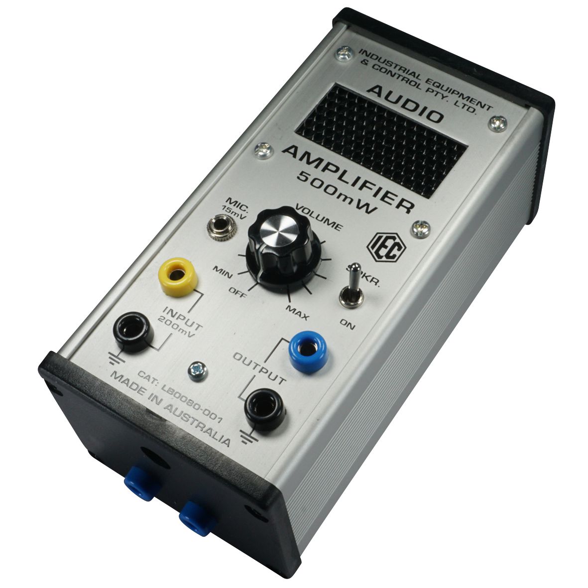 AMPLIFIER AUDIO SMALL 12 V.AC/DC. & INT.BATT