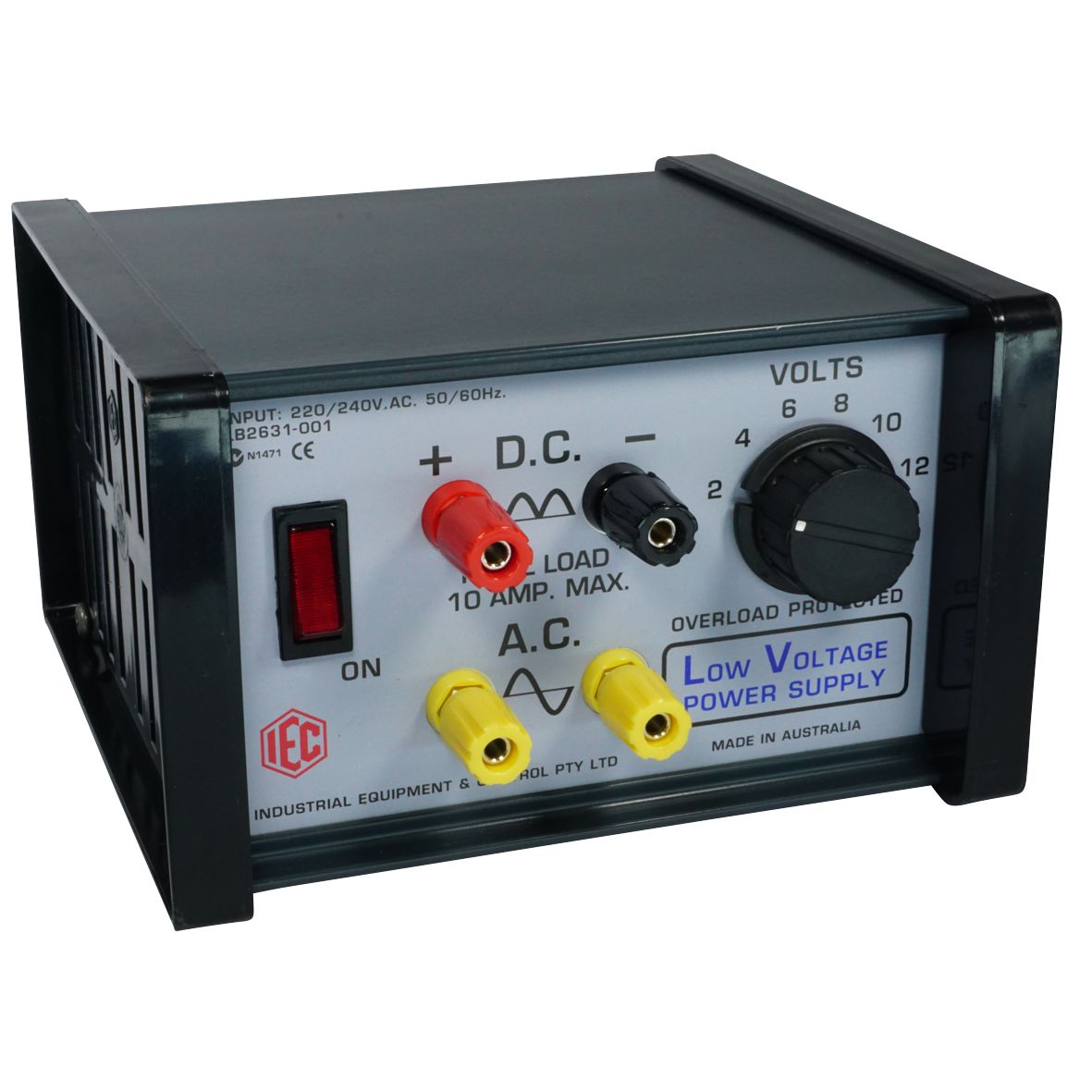 POWER SUPPLY SW GEN. PURPOSE 2-12V.AC/DC 10AMP