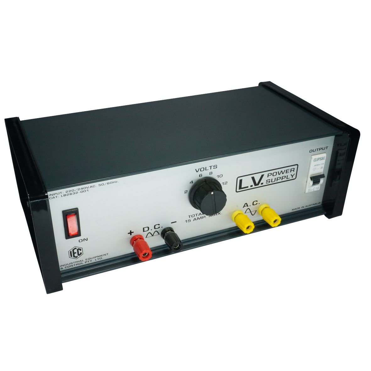 POWER SUPPLY SW GEN. PURPOSE 2-12V.AC/DC 15Amp